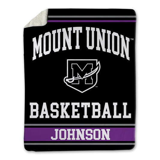 Mount Union - NCAA Men's Basketball : Braylon Johnson - Blanket-0