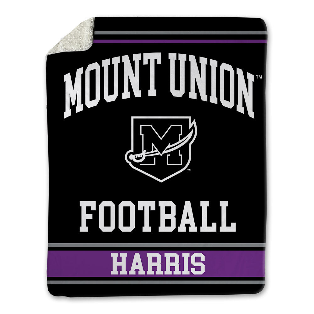 Mount Union - NCAA Football : Jackson Ray Harris - Blanket-0