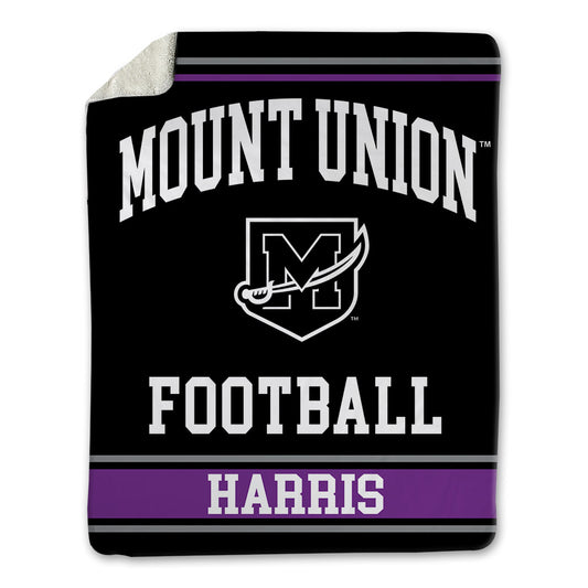 Mount Union - NCAA Football : Jackson Ray Harris - Blanket-0