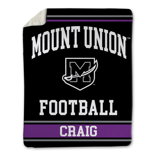 Mount Union - NCAA Football : Eli Craig - Blanket-0