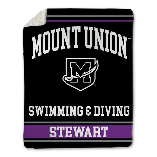 Mount Union - NCAA Women's Swimming & Diving : Kayla Stewart - Blanket-0