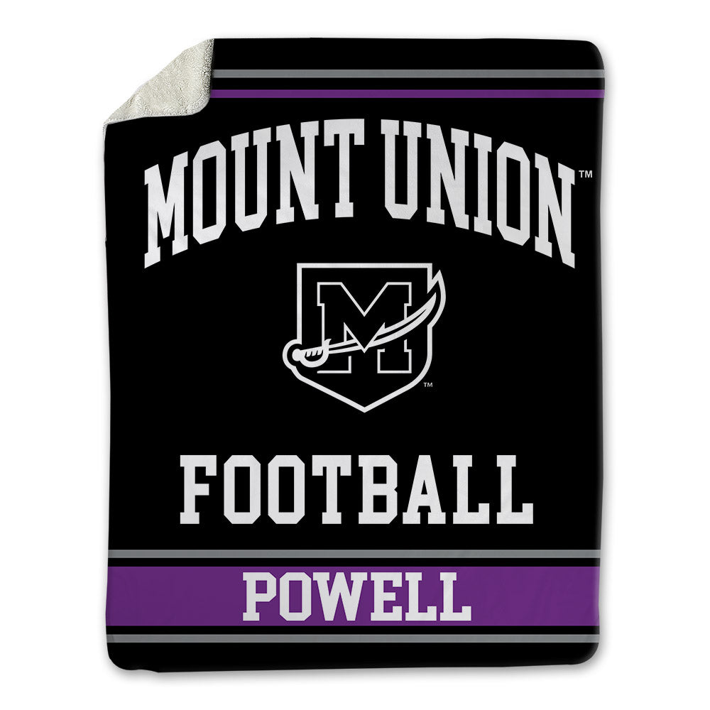 Mount Union - NCAA Football : Bradee Powell - Blanket-0