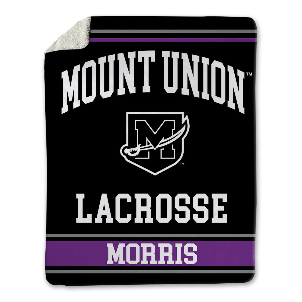 Mount Union - NCAA Men's Lacrosse : Hunter Morris - Blanket-0