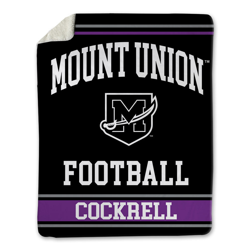 Mount Union - NCAA Football : Jacob Cockrell - Blanket-0