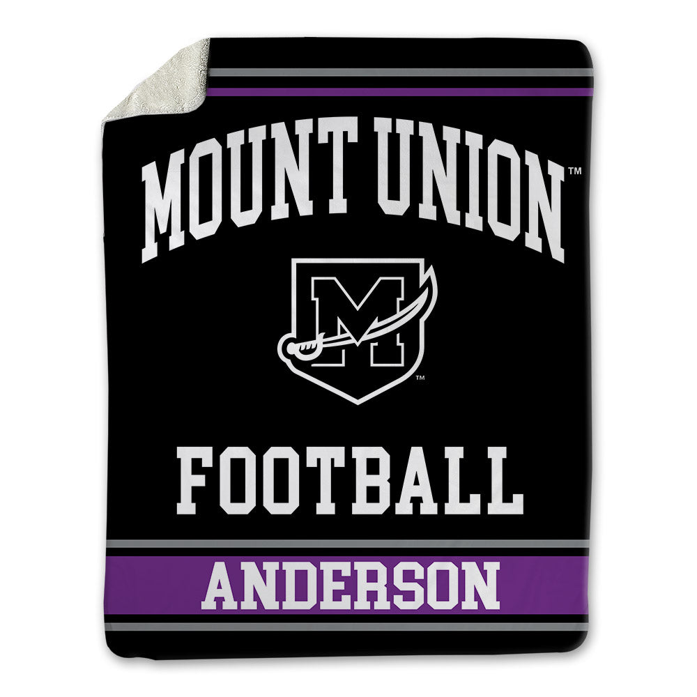 Mount Union - NCAA Football : Grant Anderson - Blanket-0
