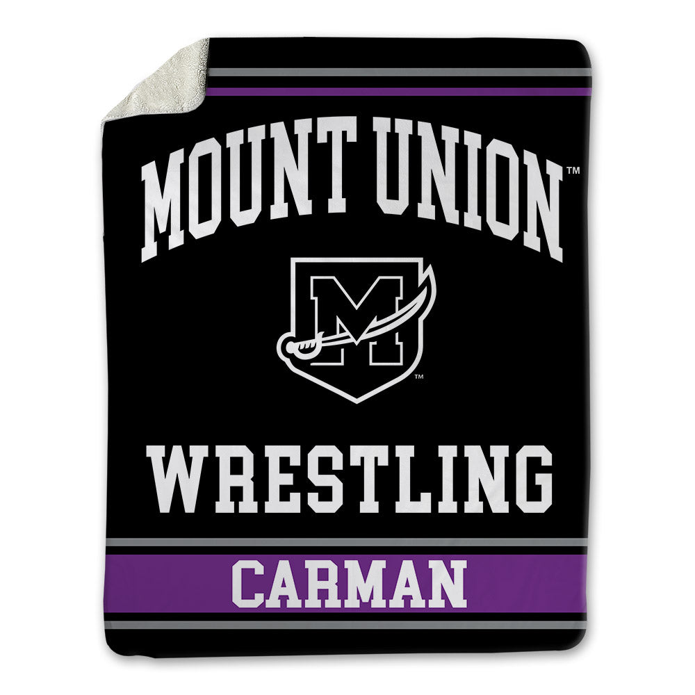 Mount Union - NCAA Wrestling : Joshua Carman - Blanket-0