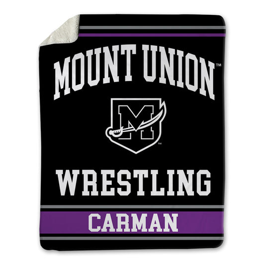 Mount Union - NCAA Wrestling : Joshua Carman - Blanket-0