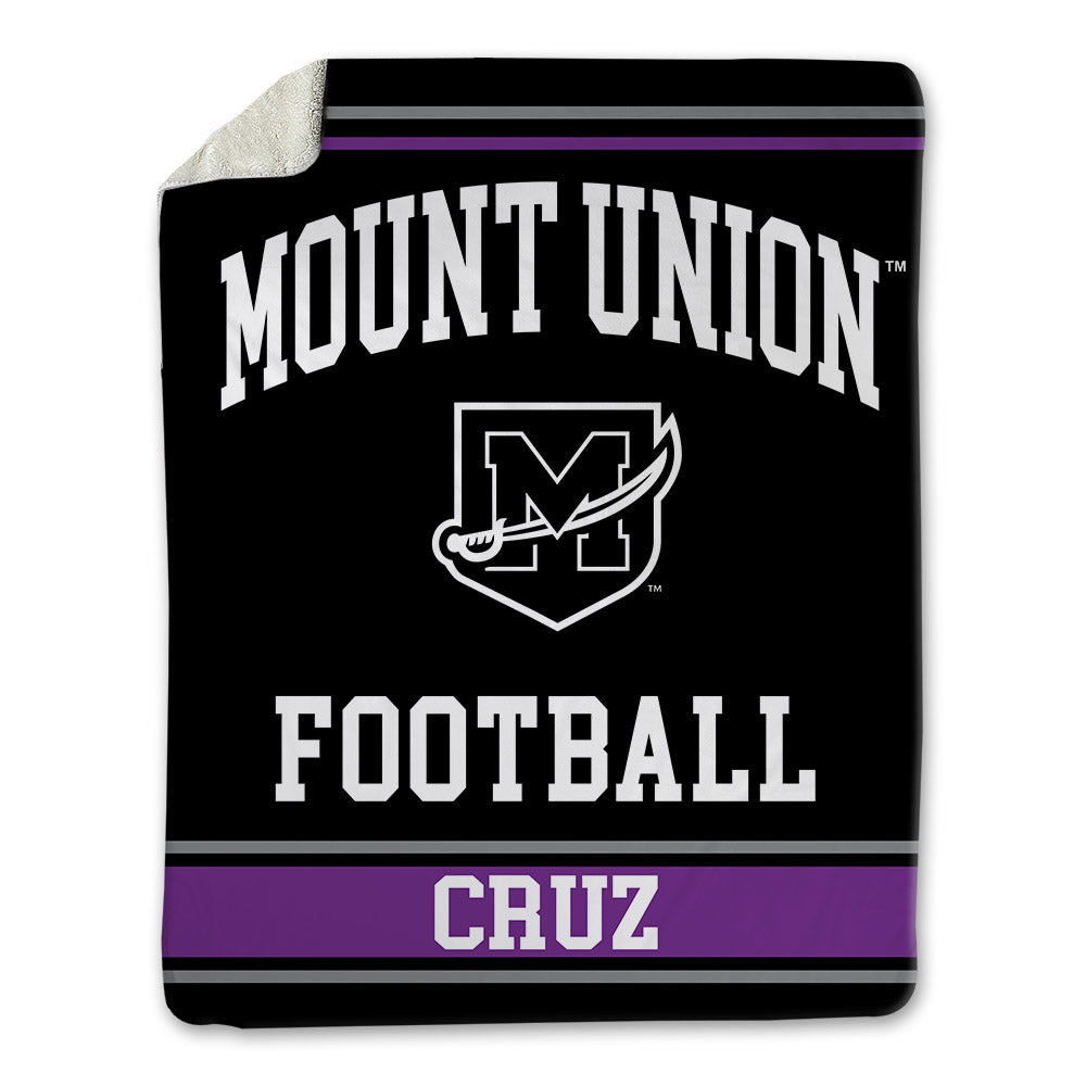 Mount Union - NCAA Football : Keenan Cruz - Blanket-0