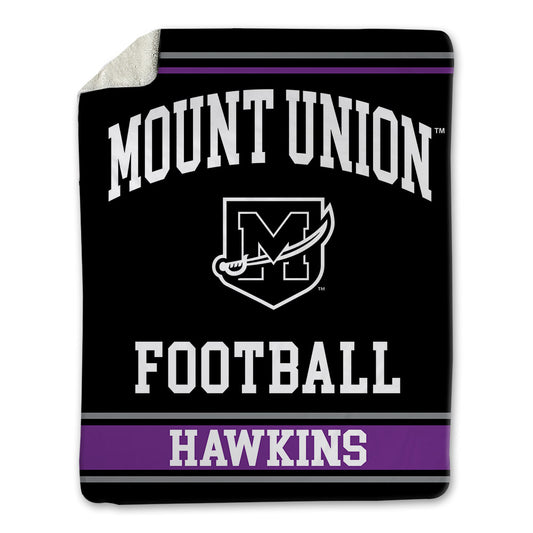Mount Union - NCAA Football : Hugo Hawkins - Blanket-0
