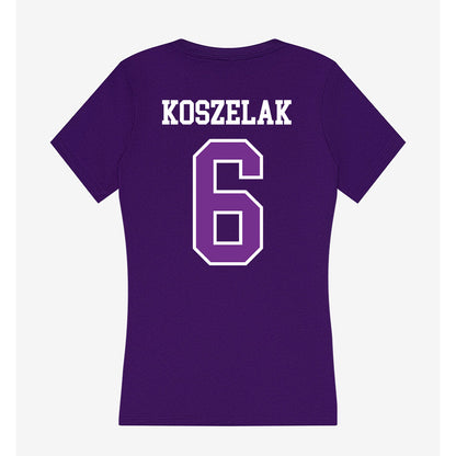 Mount Union - NCAA Men's Volleyball : Peyton Koszelak - Women's V-Neck T-Shirt-1