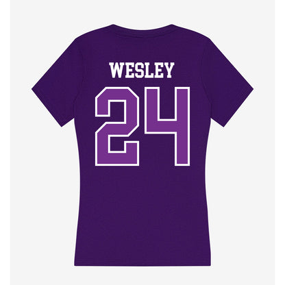 Mount Union - NCAA Football : Kamden Wesley - Women's V-Neck T-Shirt-1