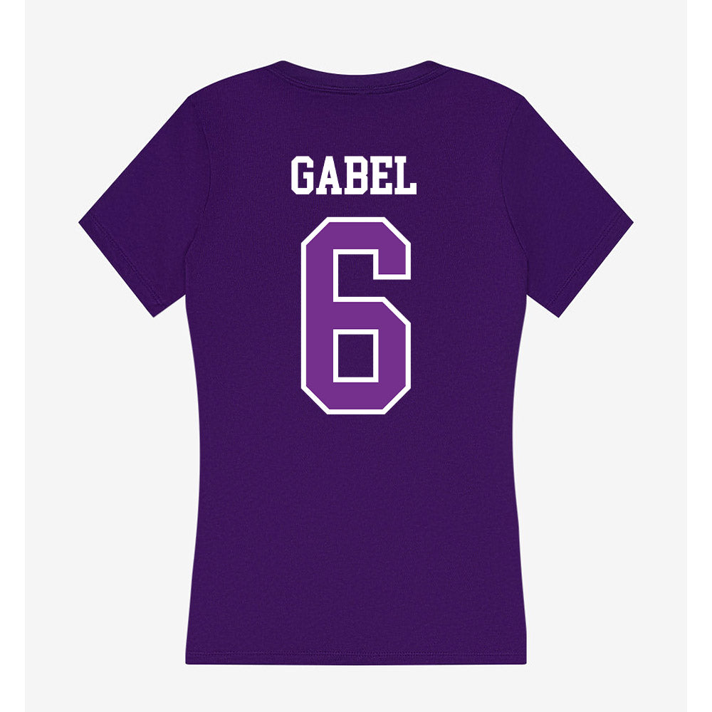 Mount Union - NCAA Men's Volleyball : Peyton Gabel - Women's V-Neck T-Shirt-1