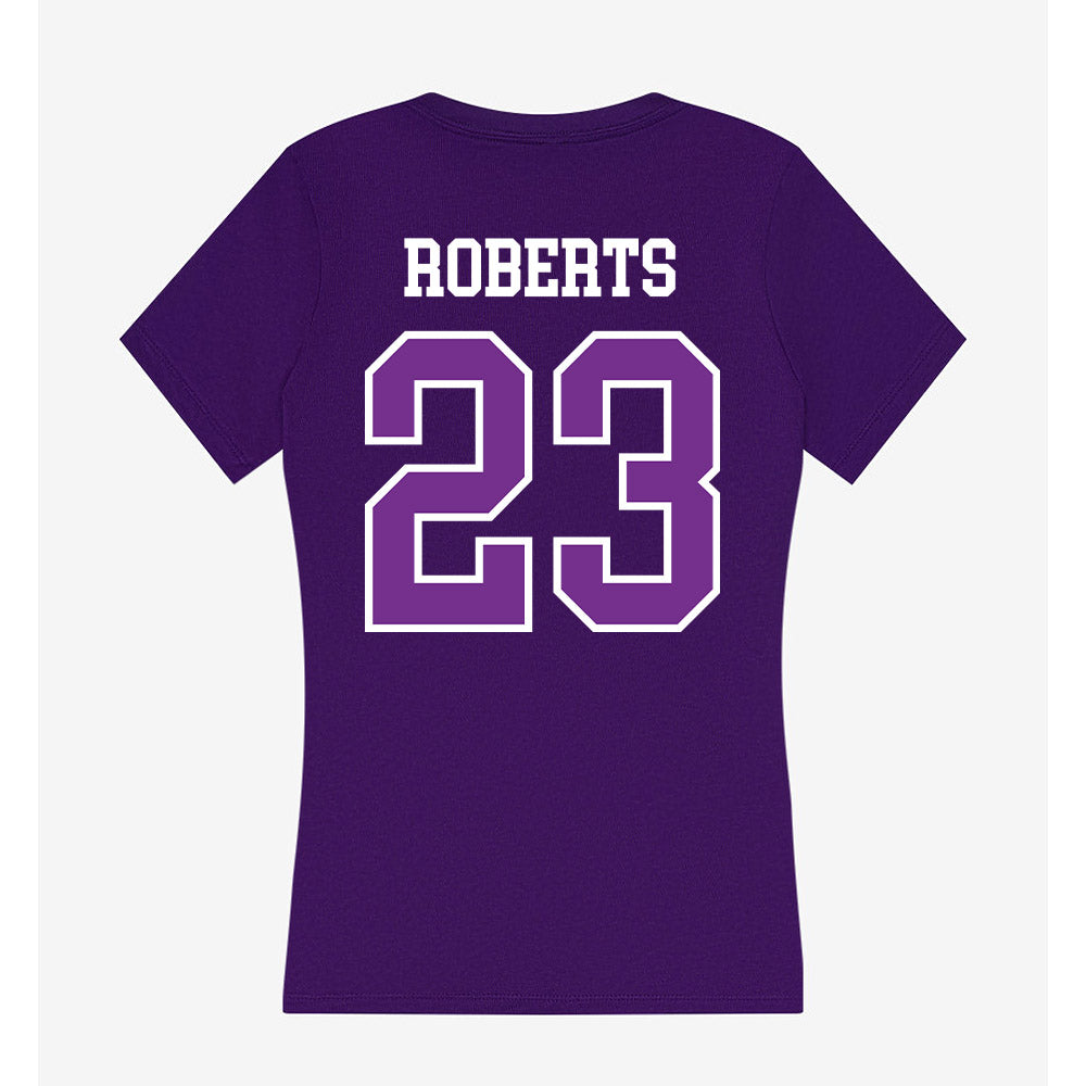 Mount Union - NCAA Baseball : Evan Roberts - Women's V-Neck T-Shirt-1