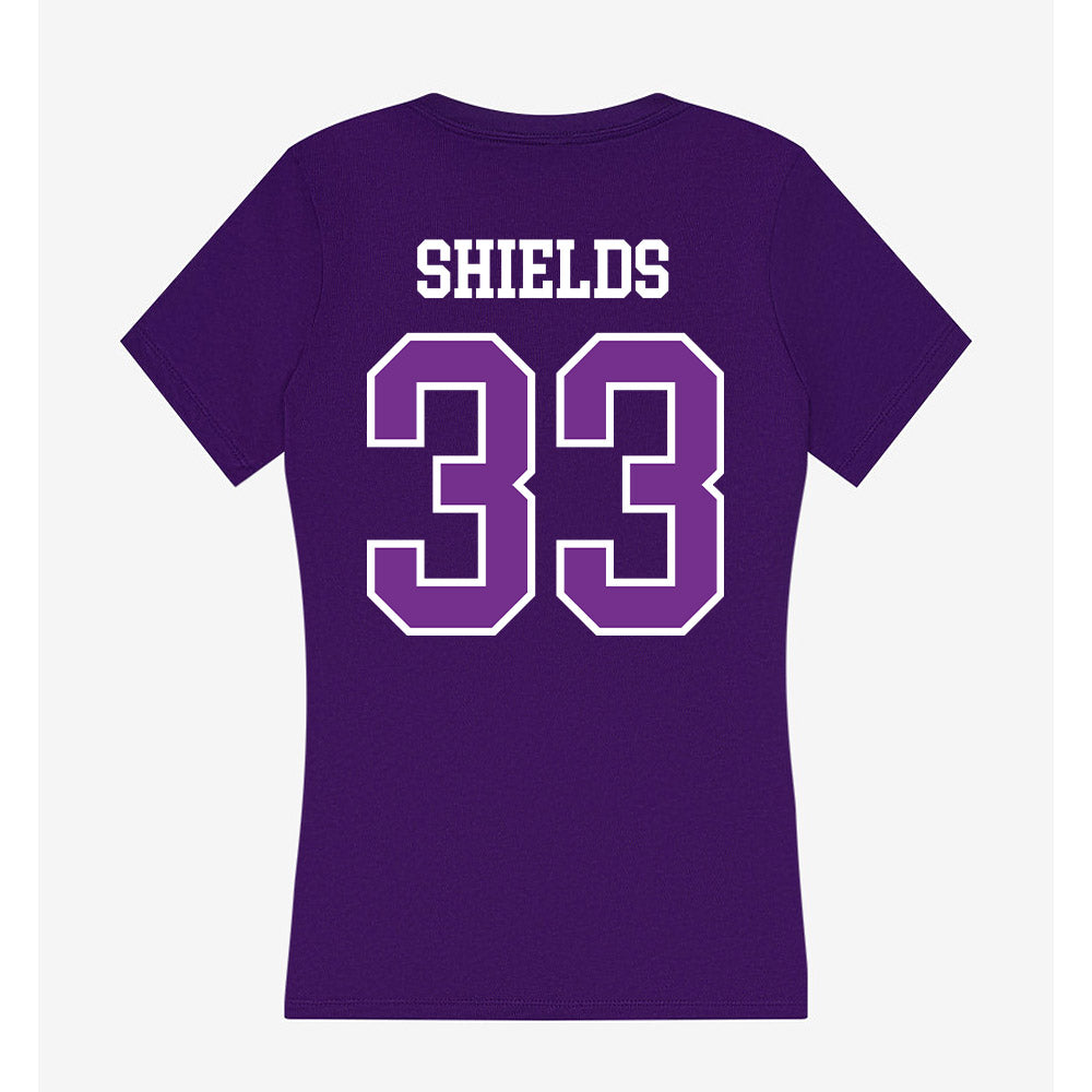 Mount Union - NCAA Men's Lacrosse : Liam Shields - Women's V-Neck T-Shirt-1