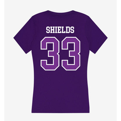 Mount Union - NCAA Men's Lacrosse : Liam Shields - Women's V-Neck T-Shirt-1