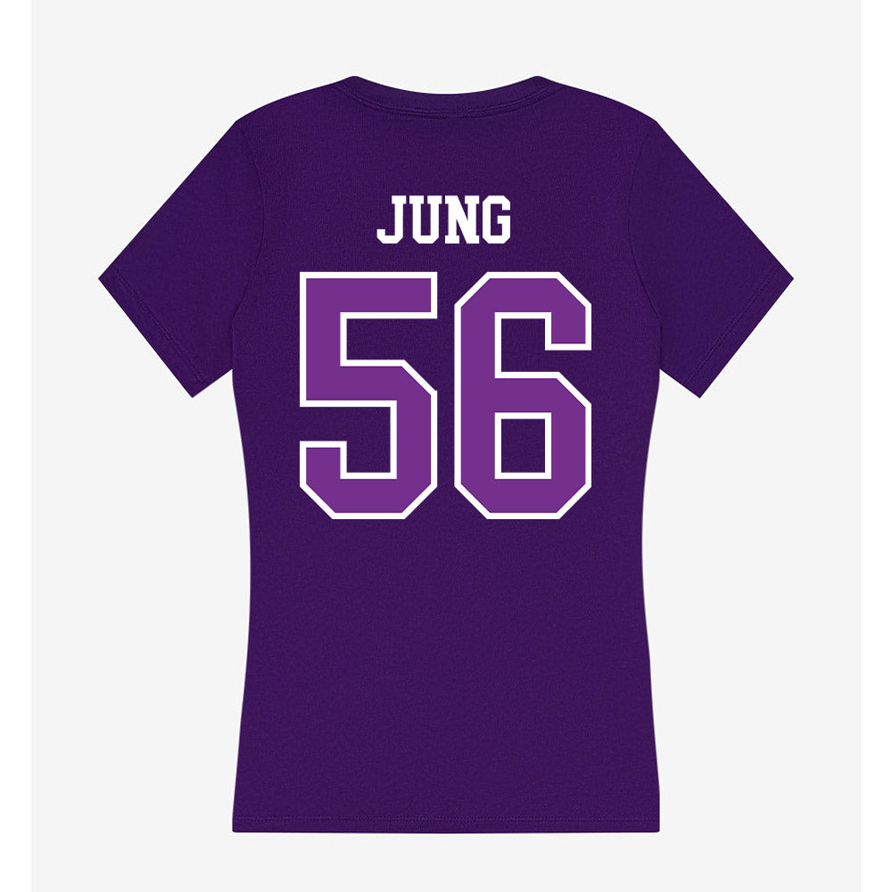 Mount Union - NCAA Baseball : Jake Jung - Women's V-Neck T-Shirt-1