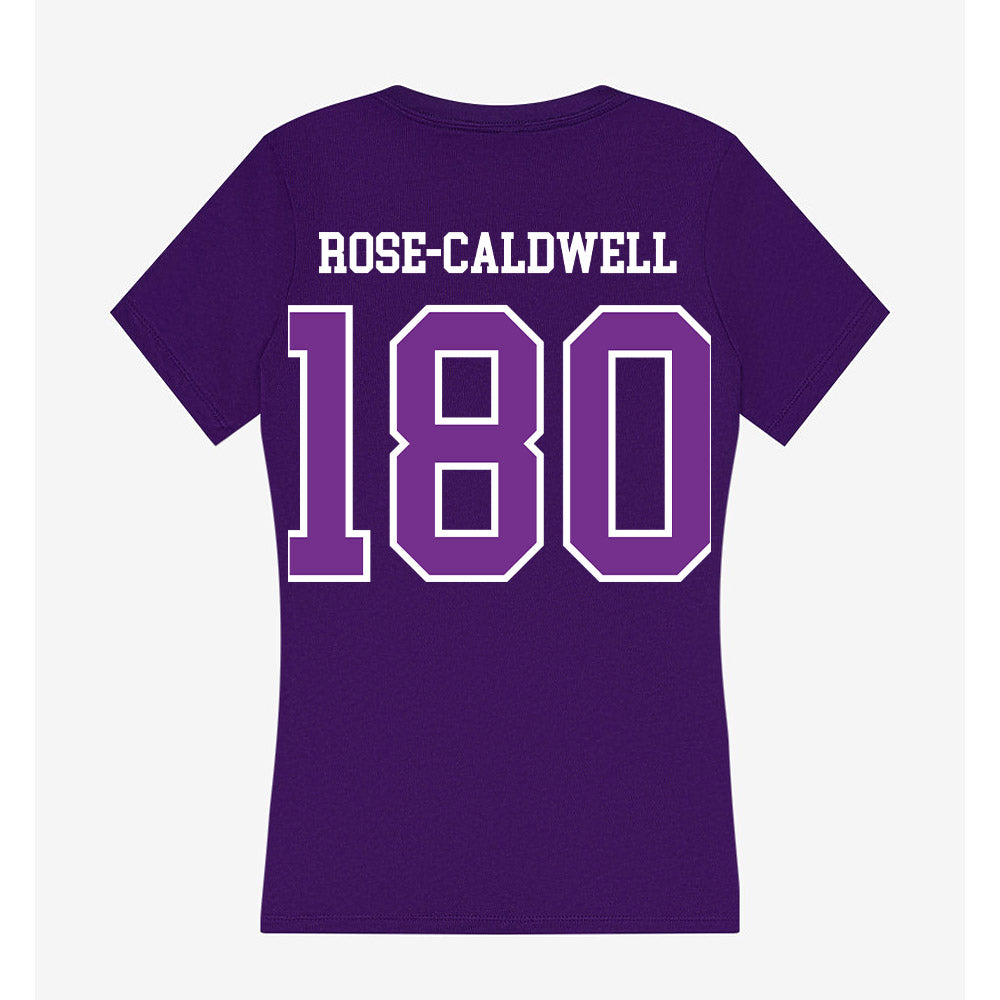 Mount Union - NCAA Wrestling : Hailey Rose-caldwell - Women's V-Neck T-Shirt-1
