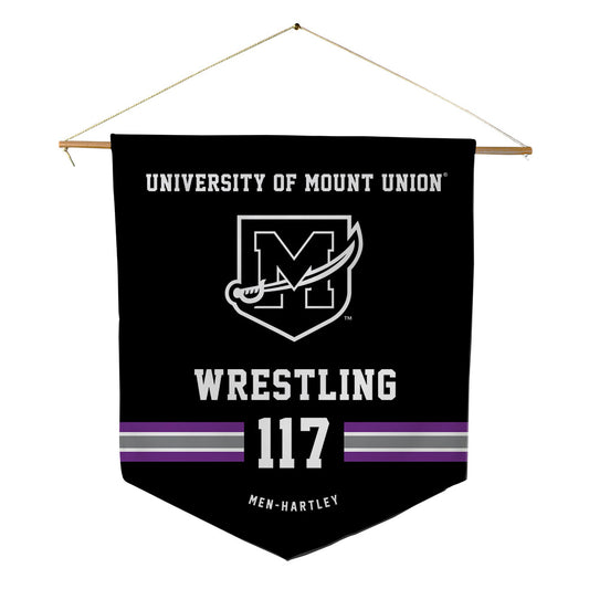 Mount Union - NCAA Wrestling : Iliana Men-Hartley - Pennant - 18" x 21"-0