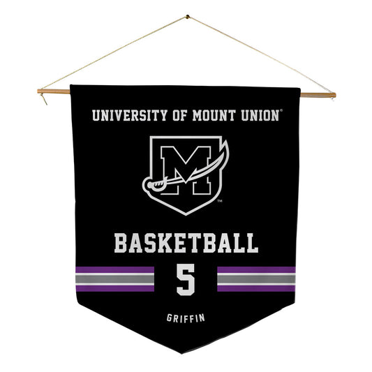 Mount Union - NCAA Women's Basketball : Kelley Griffin - Pennant - 18" x 21"-0