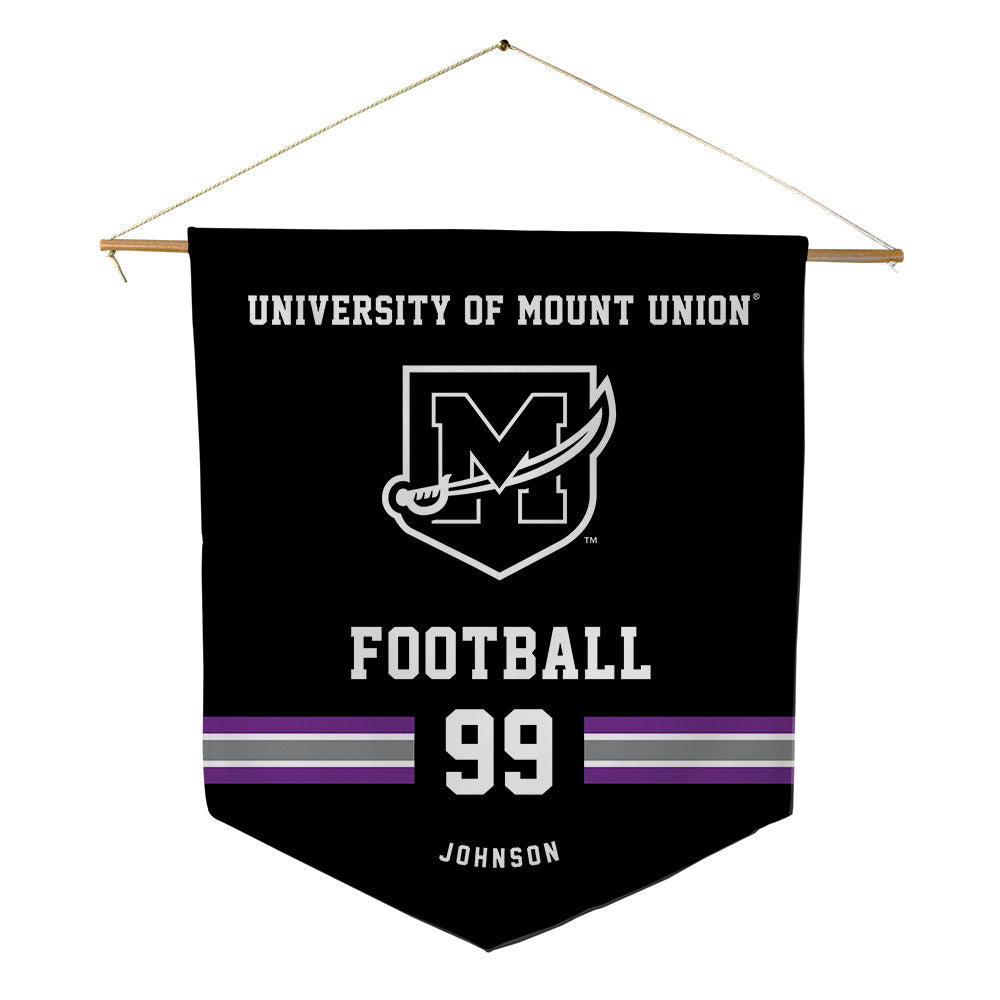 Mount Union - NCAA Football : Jonah Johnson - Pennant - 18" x 21"-0