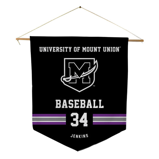 Mount Union - NCAA Baseball : Josh Jenkins - Pennant - 18" x 21"-0