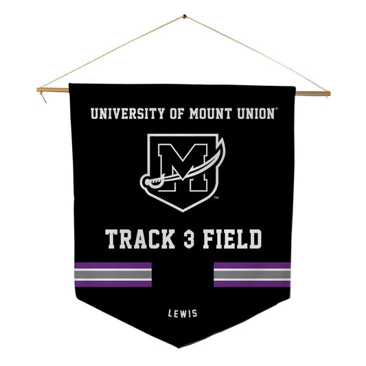 Mount Union - NCAA Men's Track & Field : Carter Lewis - Pennant - 18" x 21"-0