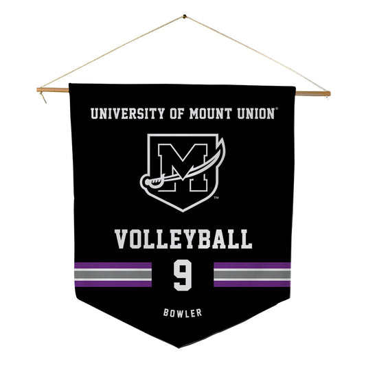 Mount Union - NCAA Men's Volleyball : Michael Bowler - Pennant - 18" x 21"-0