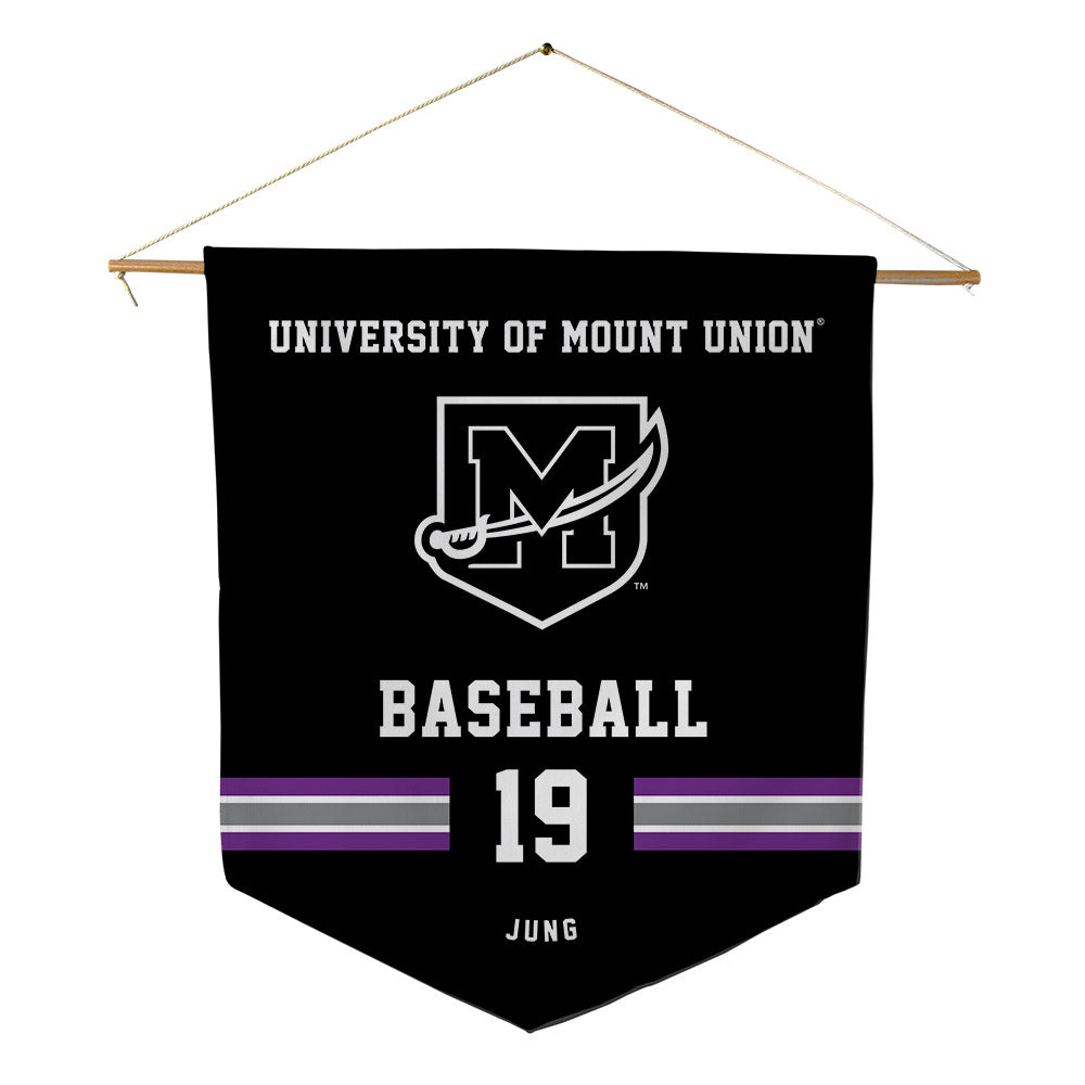 Mount Union - NCAA Baseball : Cole Jung - Pennant - 18" x 21"-0
