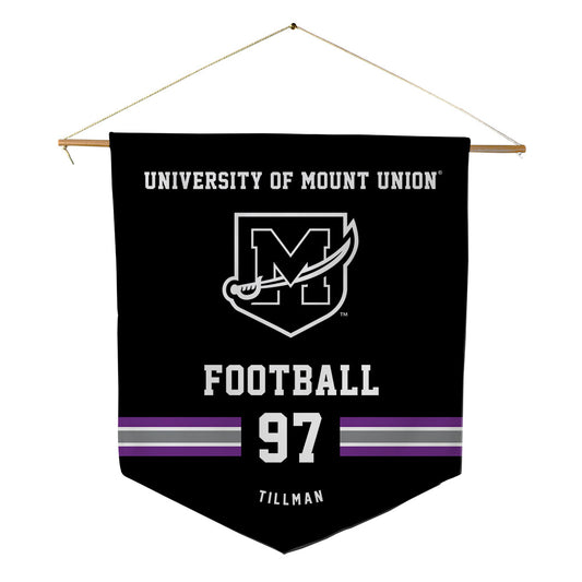 Mount Union - NCAA Football : Jeremiah Tillman - Pennant - 18" x 21"-0