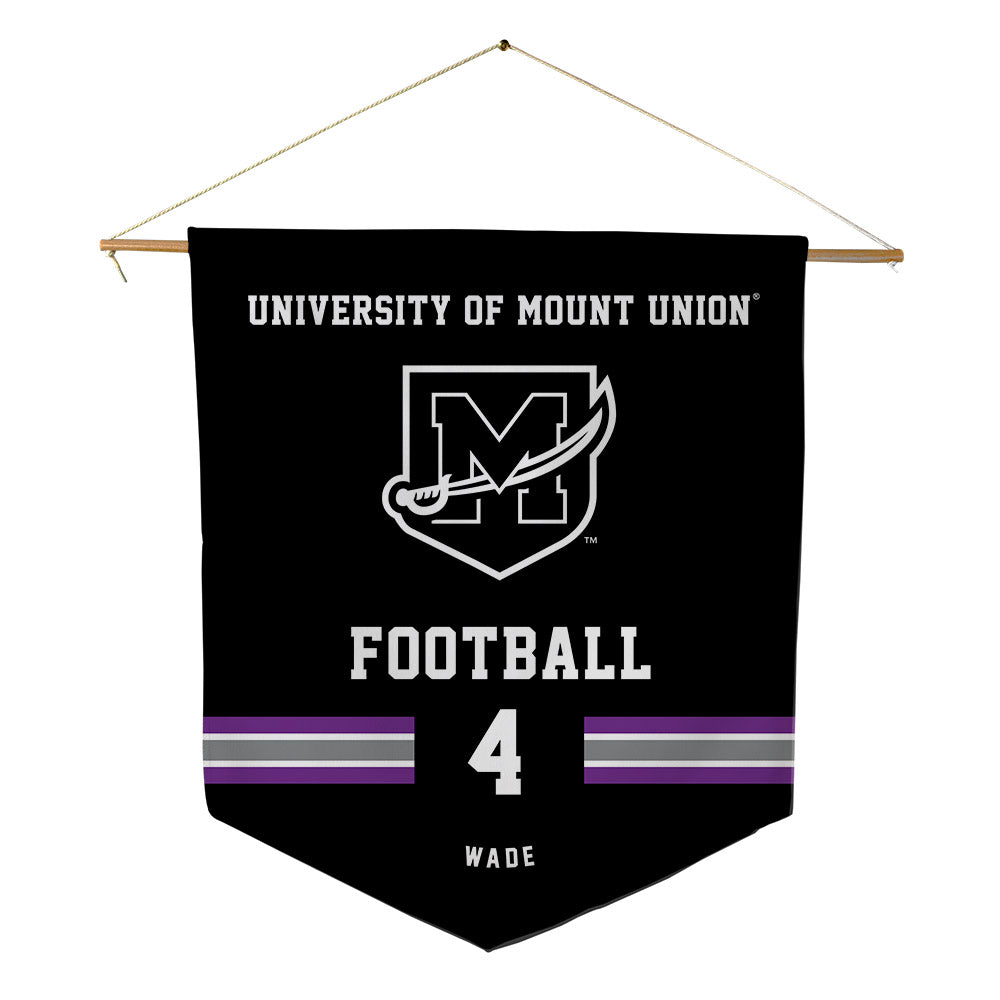 Mount Union - NCAA Football : Lincoln Wade - Pennant - 18" x 21"-0