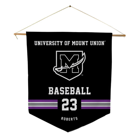 Mount Union - NCAA Baseball : Evan Roberts - Pennant - 18" x 21"-0