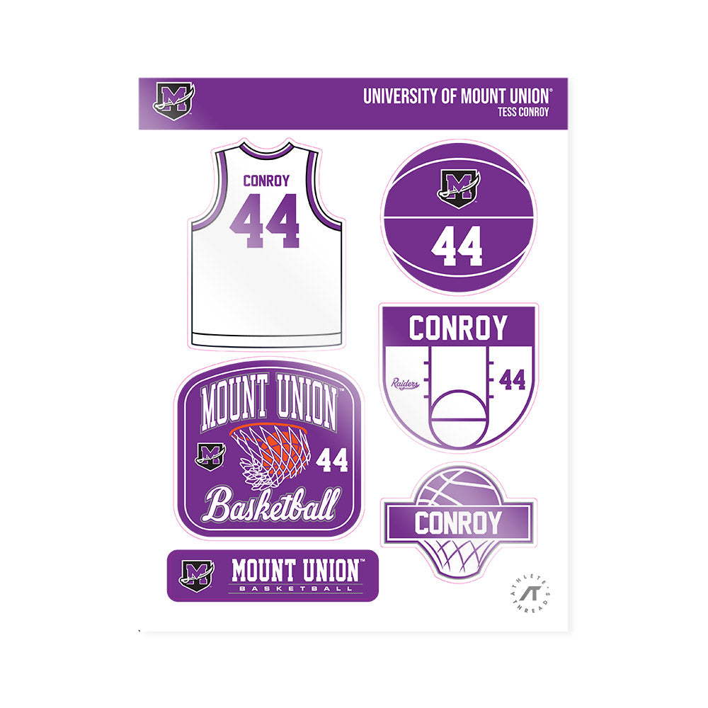 Mount Union - NCAA Women's Basketball : Tess Conroy - Sticker Sheet-0
