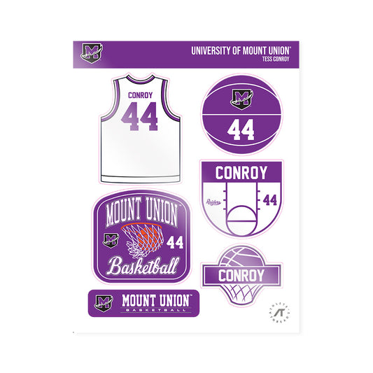Mount Union - NCAA Women's Basketball : Tess Conroy - Sticker Sheet-0
