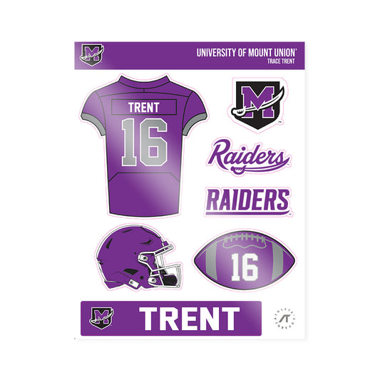 Mount Union - NCAA Football : Trace Trent - Sticker Sheet-0