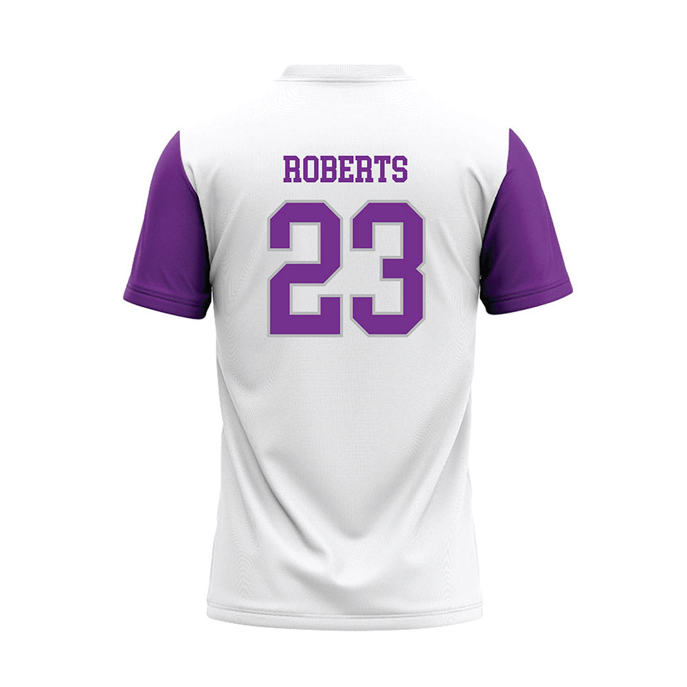 Mount Union - NCAA Baseball : Evan Roberts - White Baseball Jersey-1