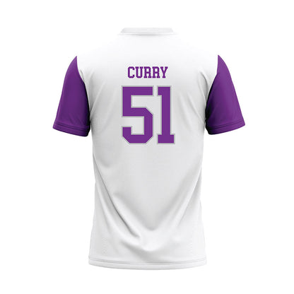 Mount Union - NCAA Baseball : Derek Curry - White Baseball Jersey-1