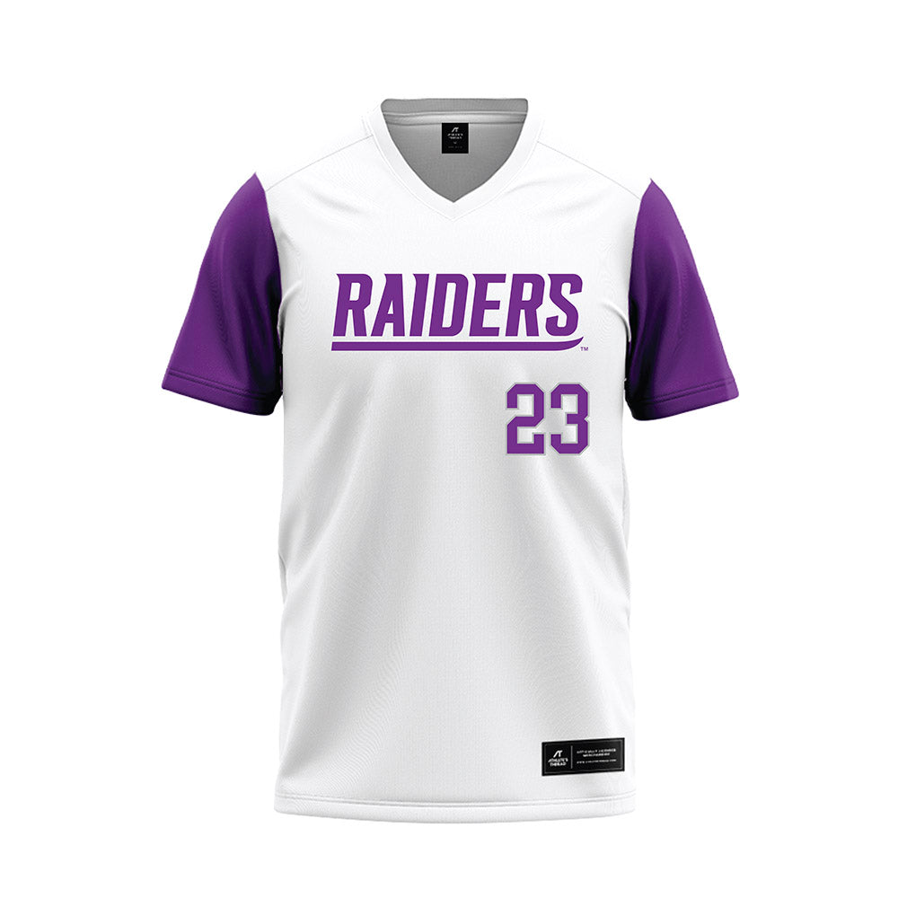 Mount Union - NCAA Baseball : Evan Roberts - White Baseball Jersey-0