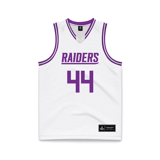 Mount Union - NCAA Men's Basketball : Darius Rodriguez - White Basketball Jersey-0