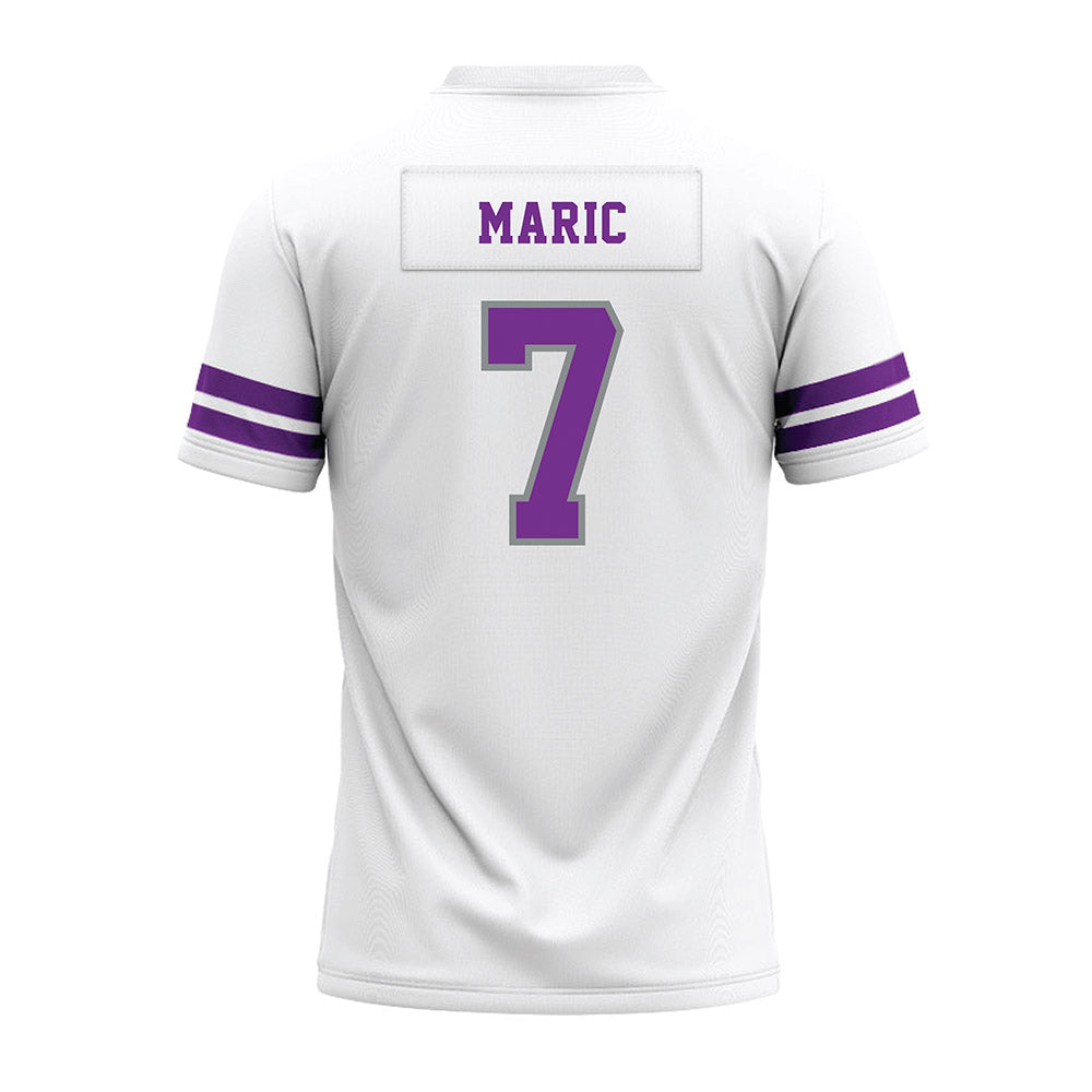 Mount Union - NCAA Football : Ivan Maric - White Premium Football Jersey-1