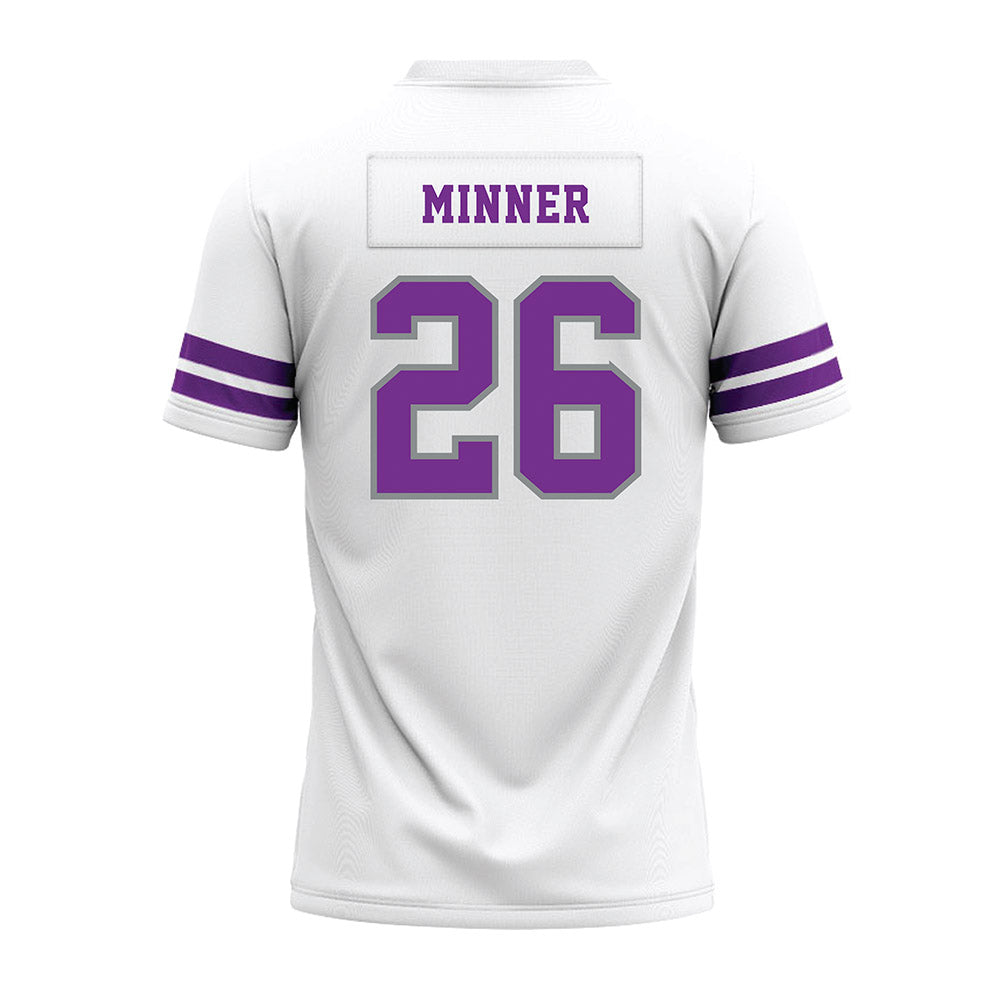 Mount Union - NCAA Football : Kayden Minner - White Premium Football Jersey-1