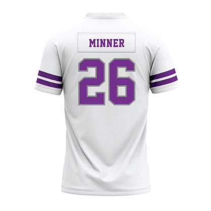 Mount Union - NCAA Football : Kayden Minner - White Premium Football Jersey-1