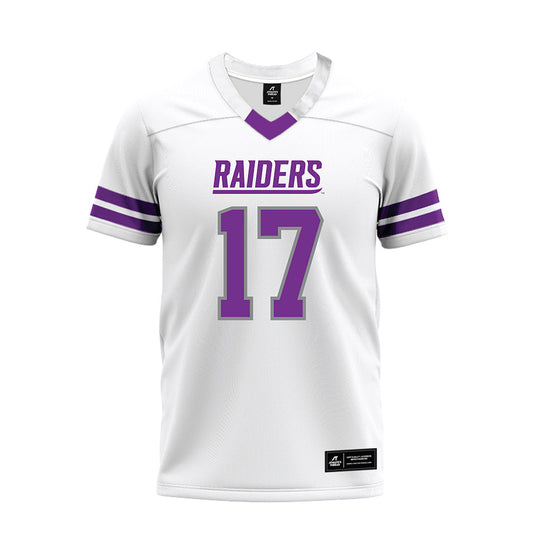 Mount Union - NCAA Football : Clarke Canova - White Premium Football Jersey-0