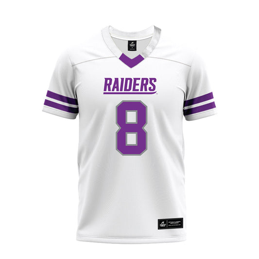 Mount Union - NCAA Football : Jackson Ray Harris - White Premium Football Jersey-0