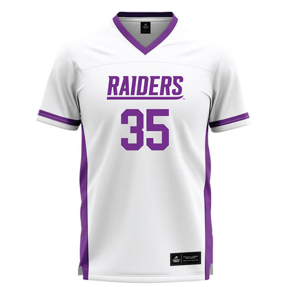 Mount Union - NCAA Men's Lacrosse : Hunter Morris - White Lacrosse Jersey -0