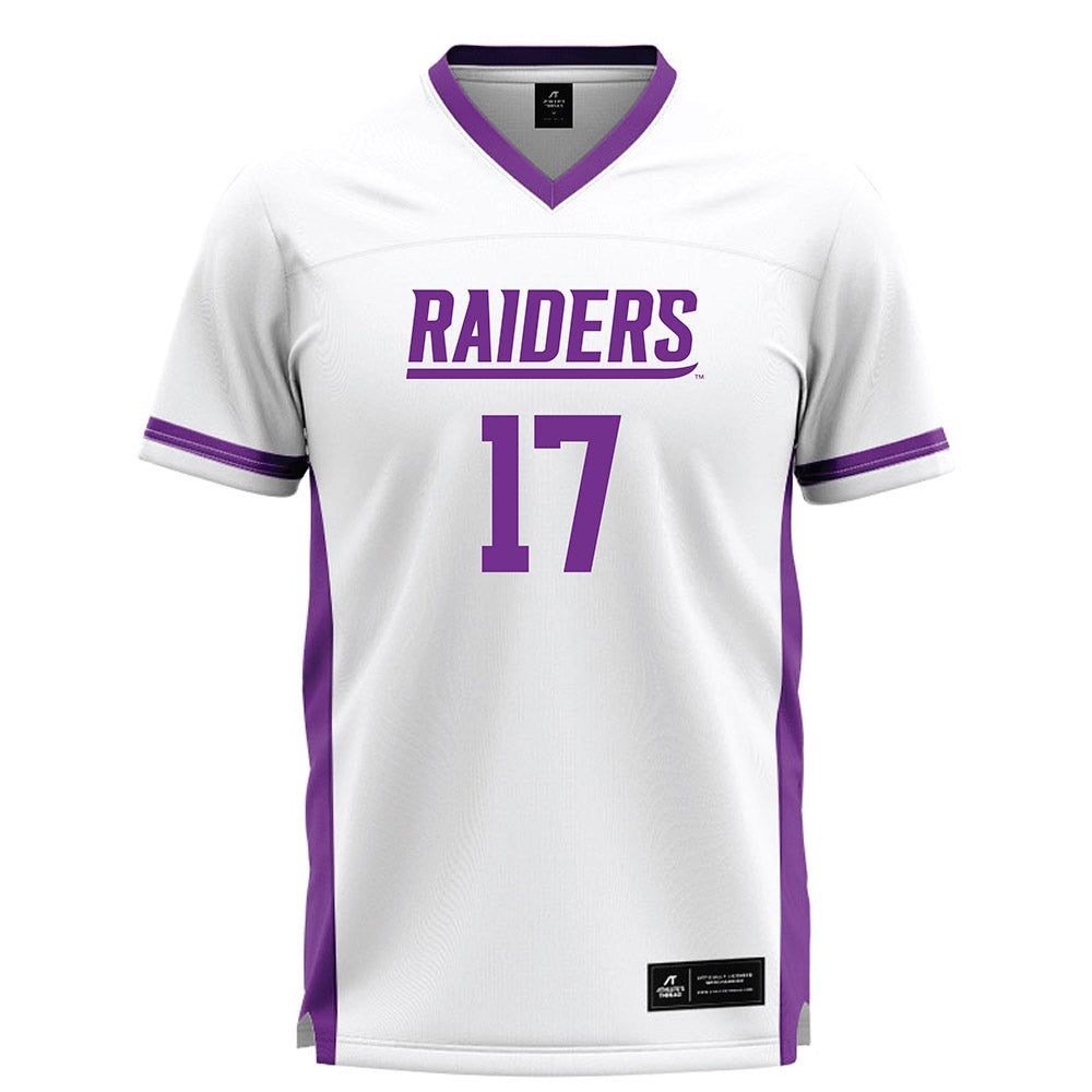 Mount Union - NCAA Men's Lacrosse : braylon li - White Lacrosse Jersey -0