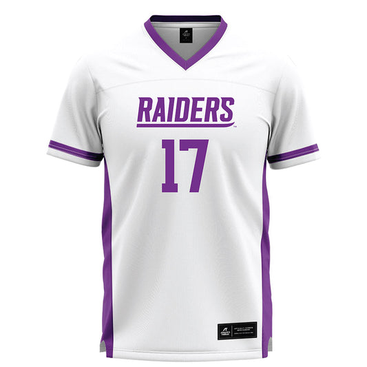 Mount Union - NCAA Men's Lacrosse : braylon li - White Lacrosse Jersey -0