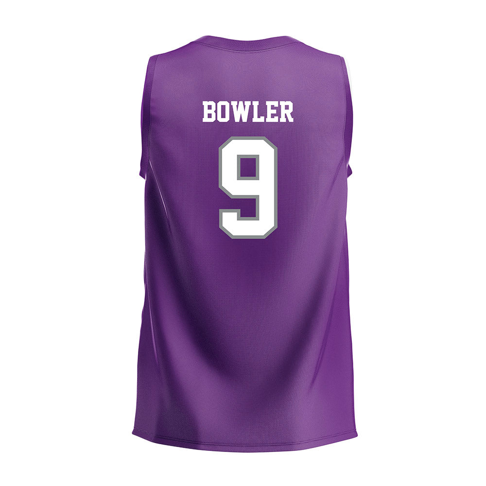 Mount Union - NCAA Men's Volleyball : Michael Bowler - Purple Volleyball Jersey-1