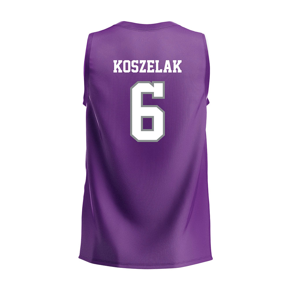 Mount Union - NCAA Men's Volleyball : Peyton Koszelak - Purple Volleyball Jersey-1