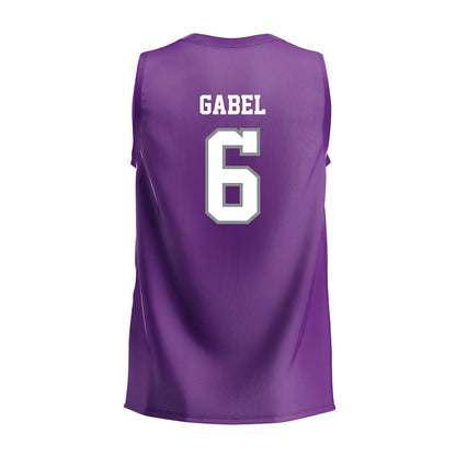 Mount Union - NCAA Men's Volleyball : Peyton Gabel - Purple Volleyball Jersey-1