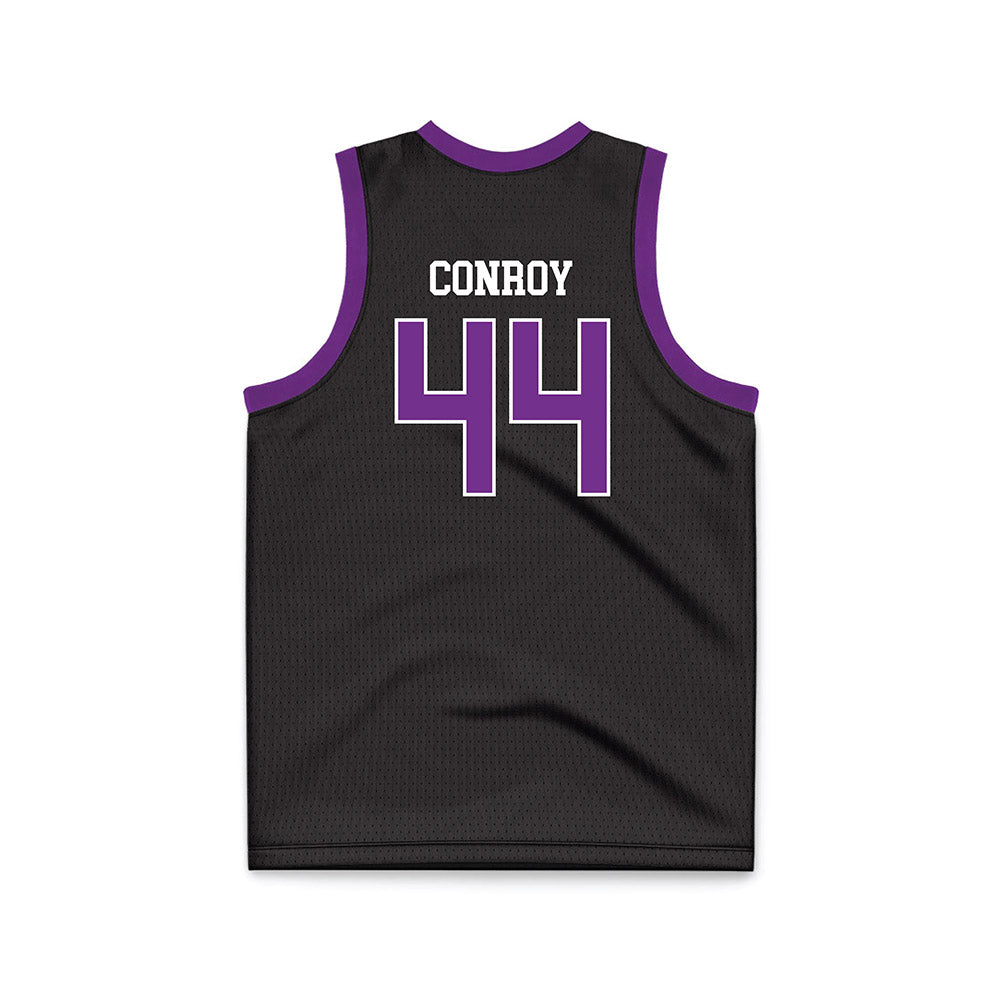 Mount Union - NCAA Women's Basketball : Tess Conroy - Black Basketball Jersey-1